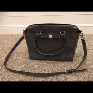 Kate spade Smoky Gray (shiny) leather satchel